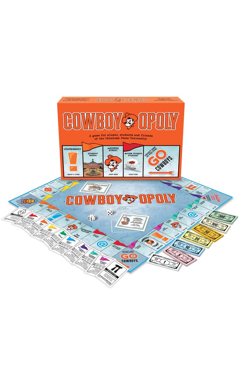 Late for the Sky Oklahoma State University Cowboyopoly, Alternate, color, Multicolored