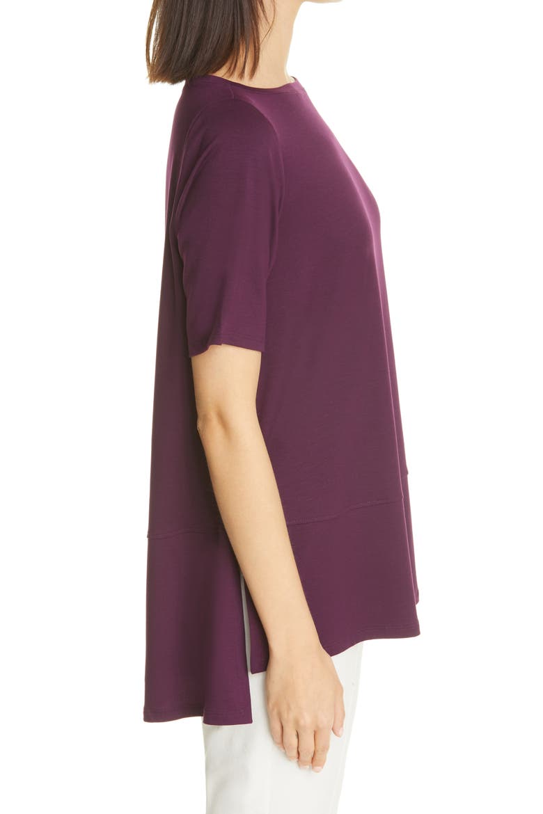 Boatneck Jersey Top, Alternate, color, BLACKBERRY