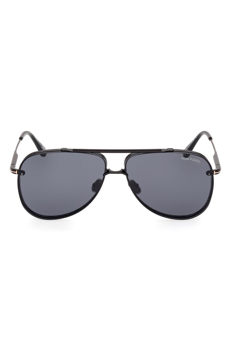 TOM FORD Leon 62mm Pilot Sunglasses, Main, color, 