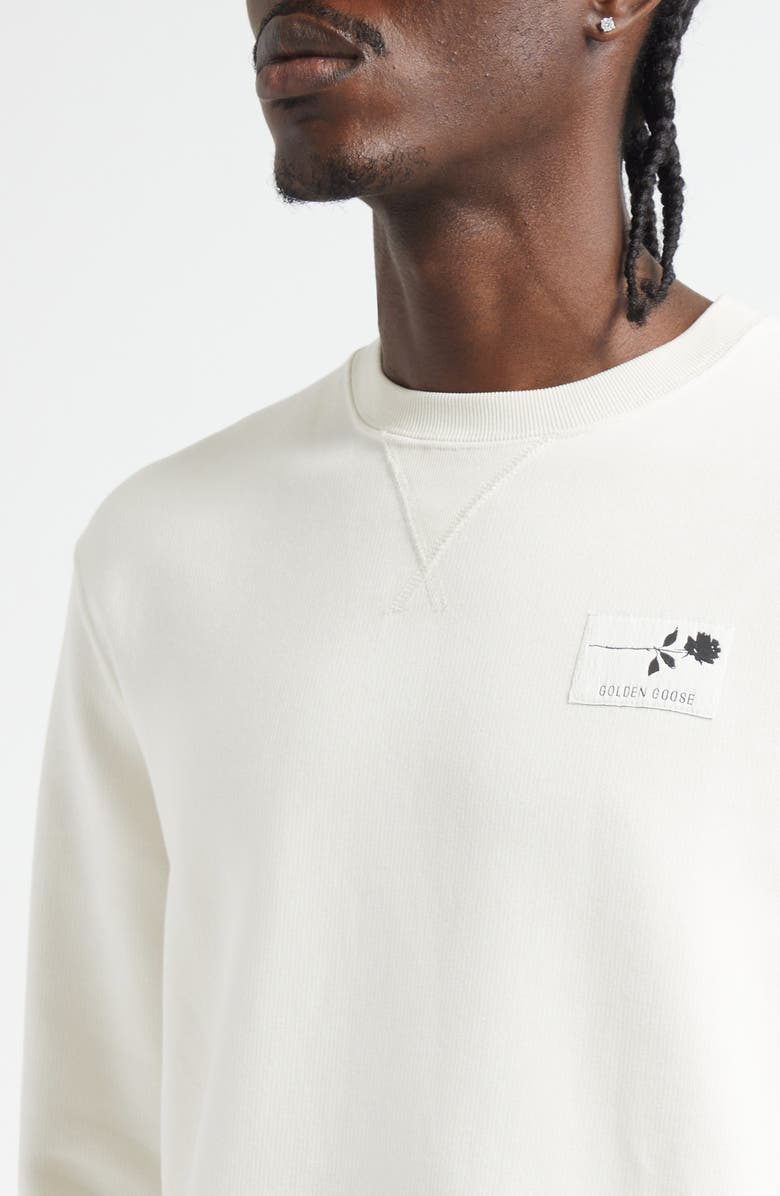 Golden Goose Journey Graphic Sweatshirt, Alternate, color, Artic Wolf/ Black