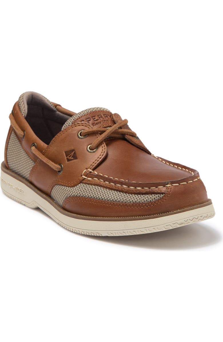 Sperry Surveyor 2-Eye Boat Shoe - Wide Width Available, Main, color, Sonora