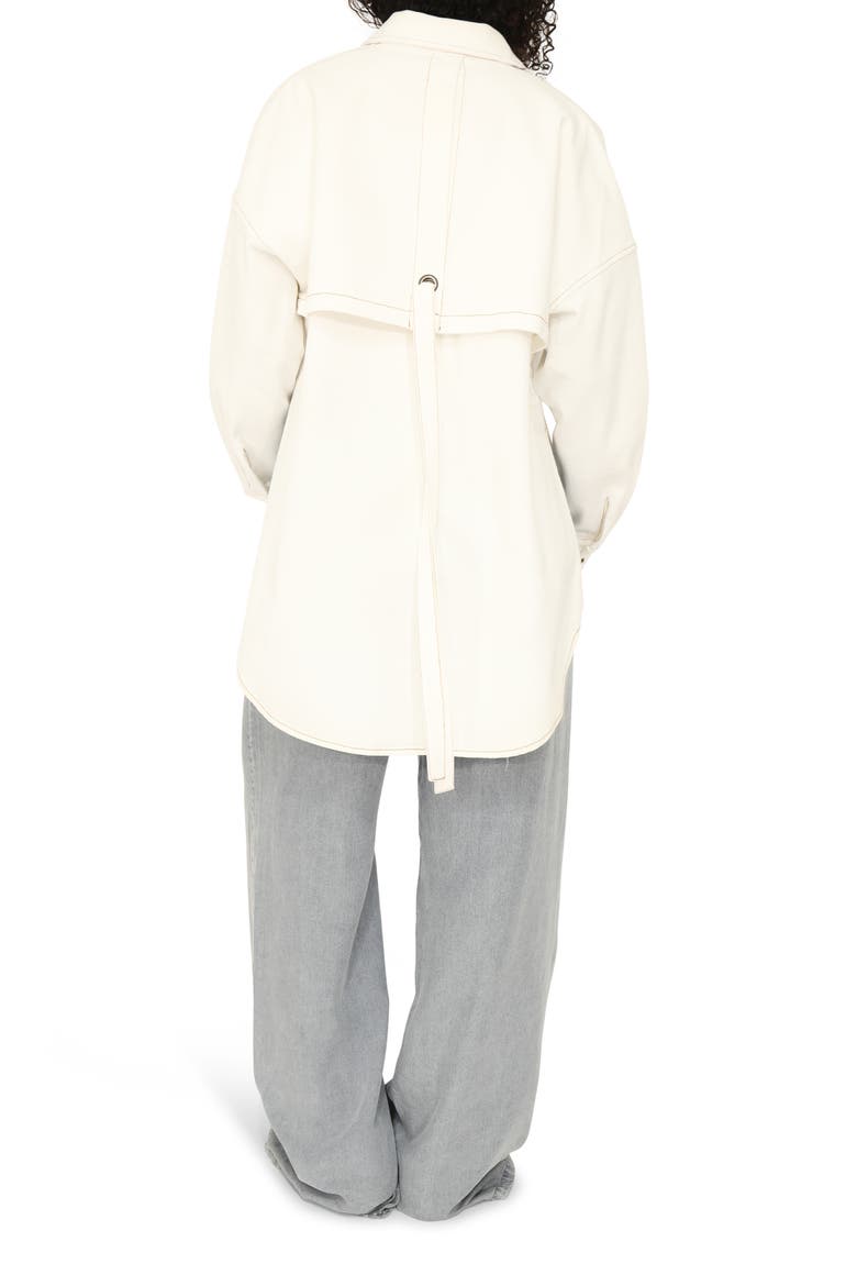 Into Him Oversized Denim Shirt, Alternate, color, Off White