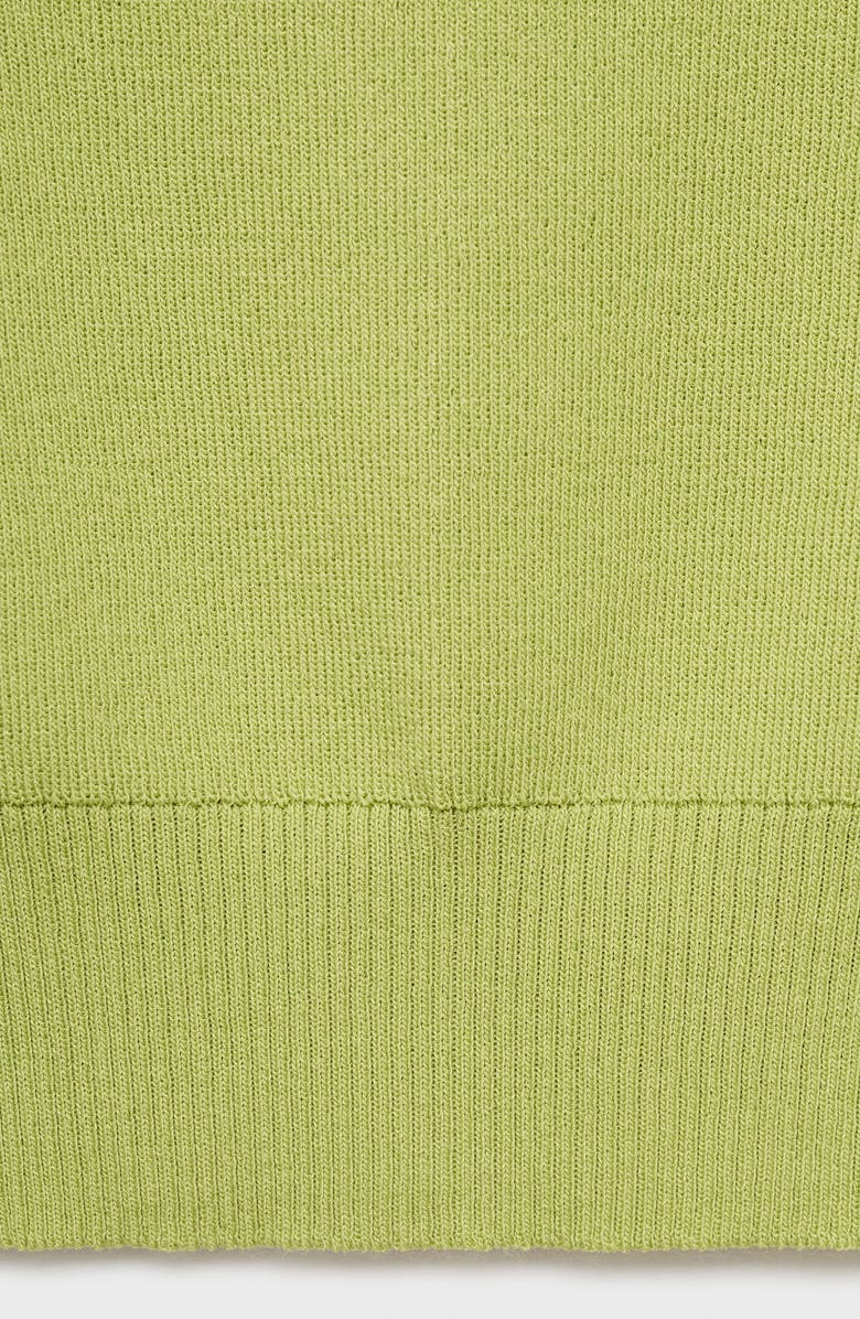 MANGO Crossed Back Sweater Tank, Alternate, color, Pastel Green