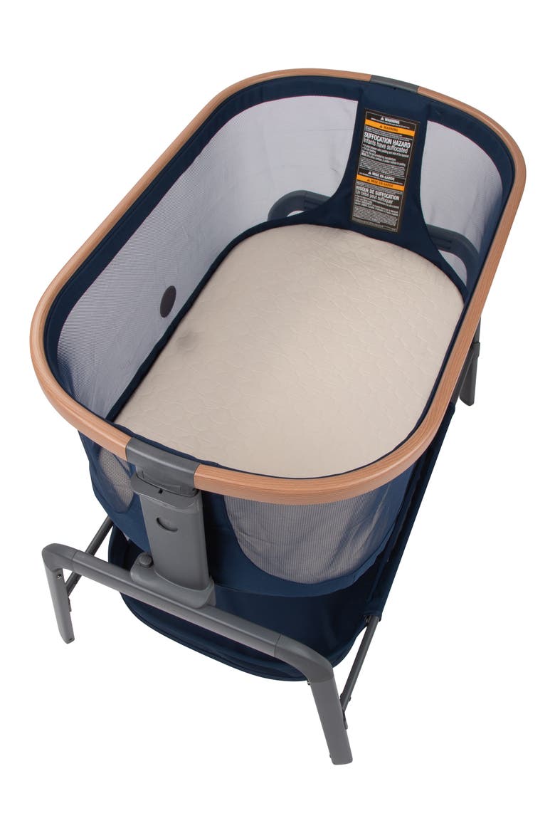 Iora Bedside Bassinet, Alternate, color, ESSENTIAL BLUE