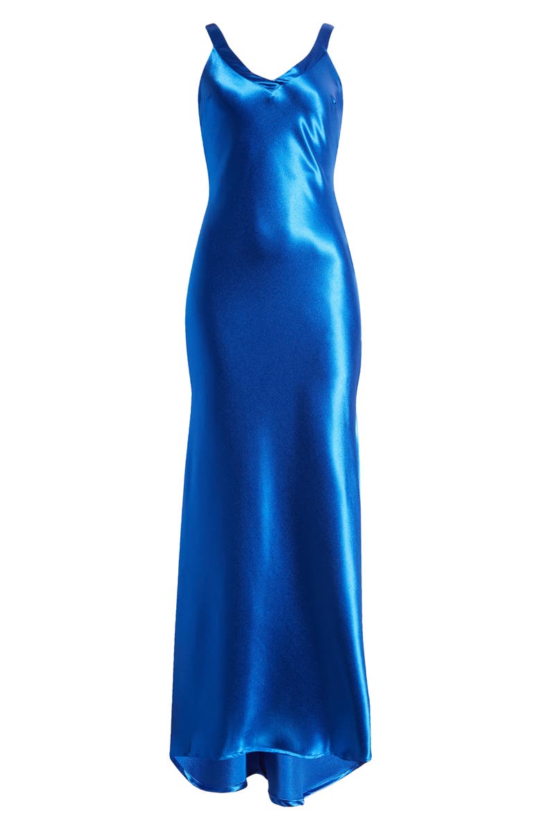 Lulus Perfectly Classy Satin Gown, Alternate, color, 