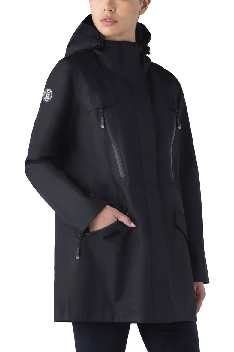 Chelsea Women's Rain jacket, Alternate, color, Black