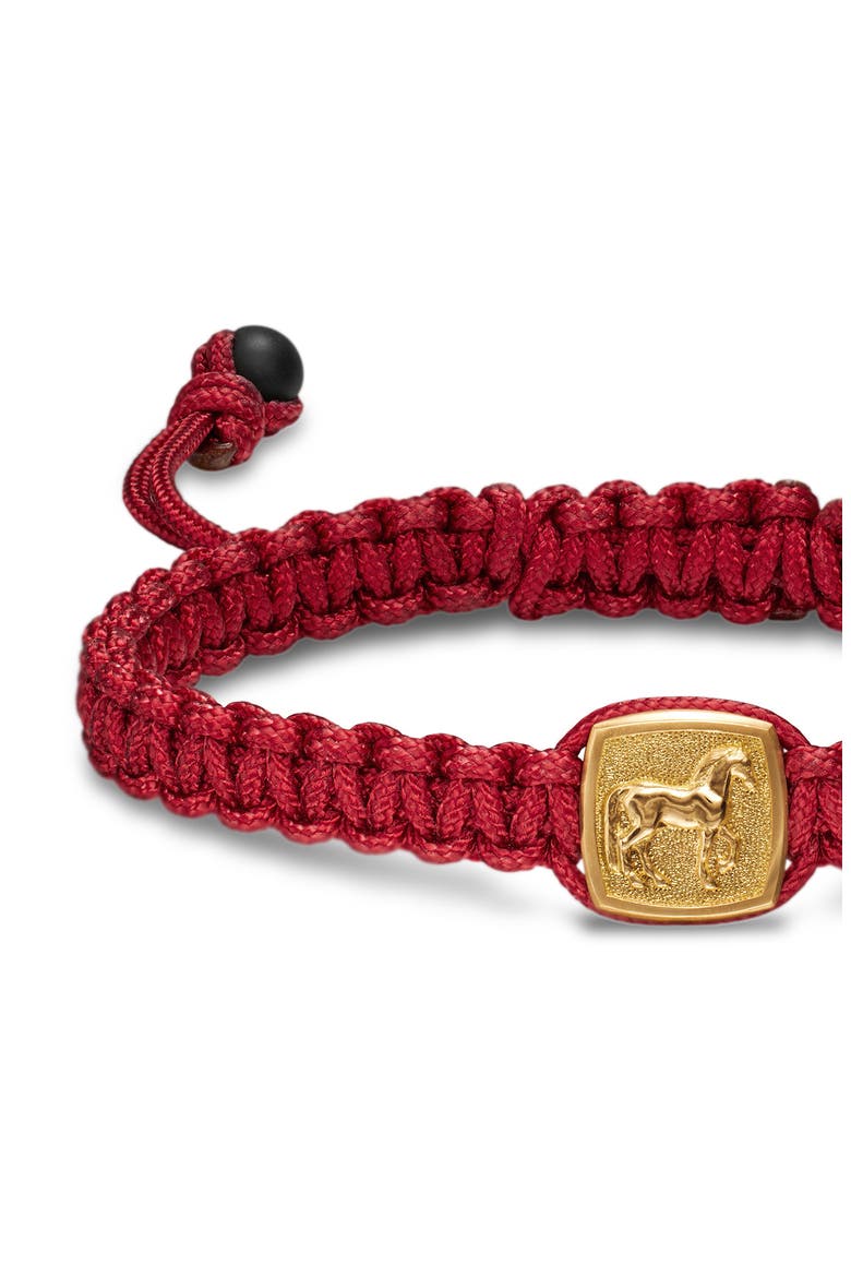 Petrvs Horse Station Bracelet, Alternate, color, RED