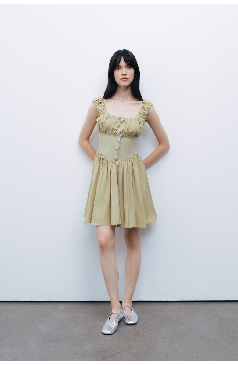 Nocturne Corset Look Mini Dress, Main, color, 