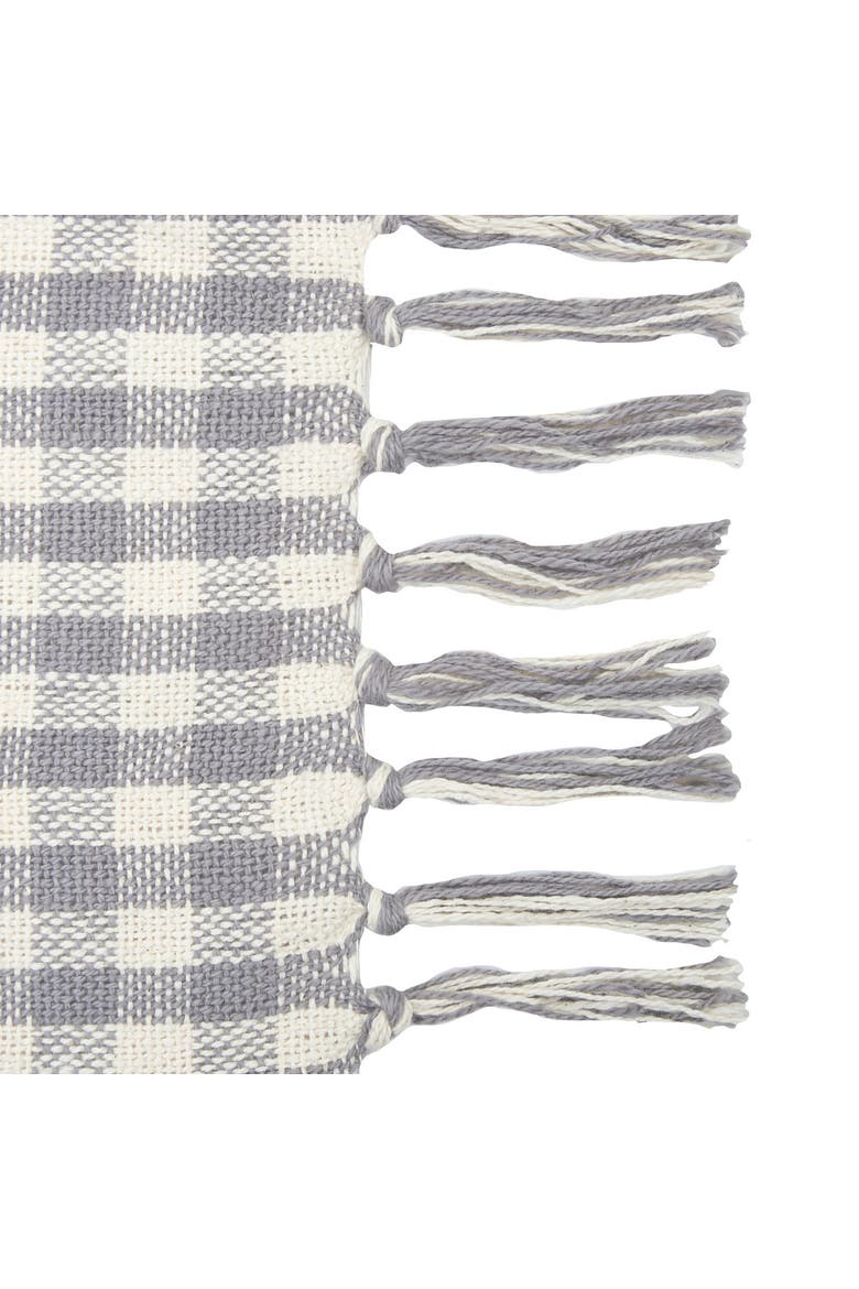 50" x 60" Gingham Check Throw Blanket Collection, Alternate, color, Grey