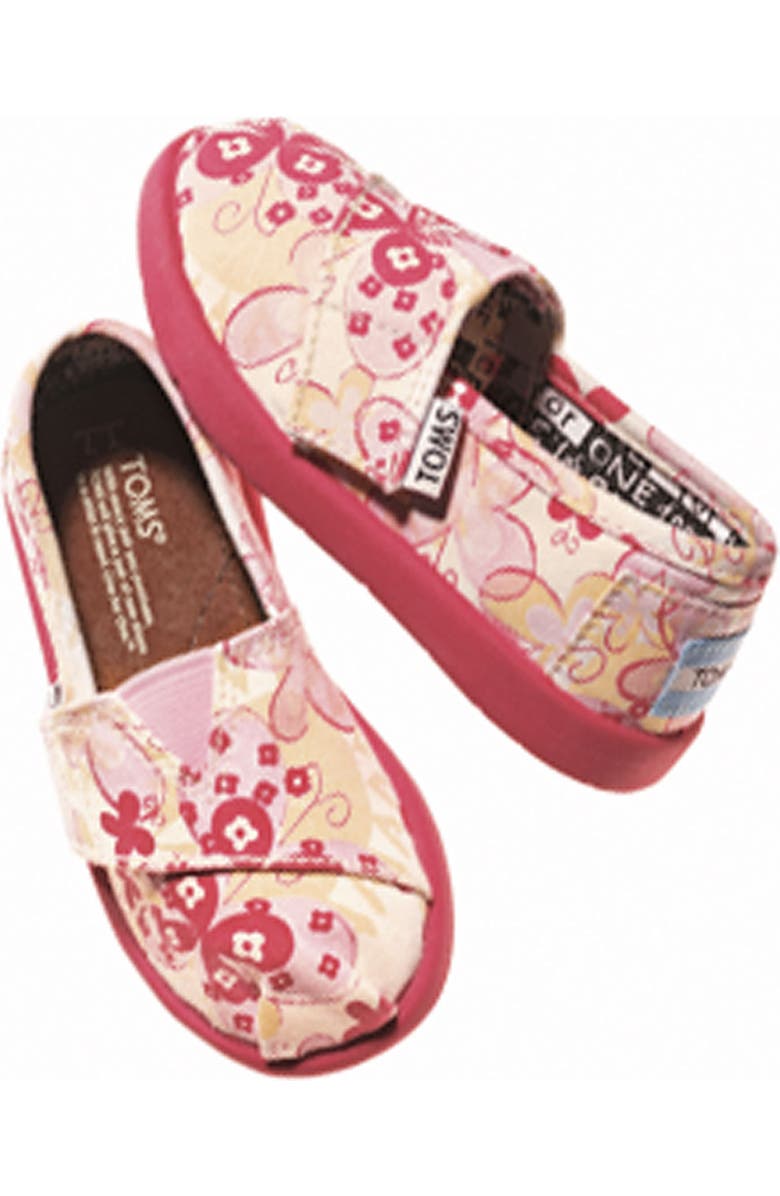 TOMS Disney, It's a Small World by TOMS 'Classic' Slip-On, Alternate, color,
