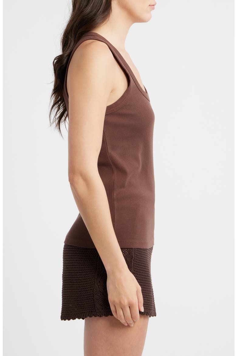 Lexi Sun-In Rib Tank, Alternate, color, CHOCOLATE