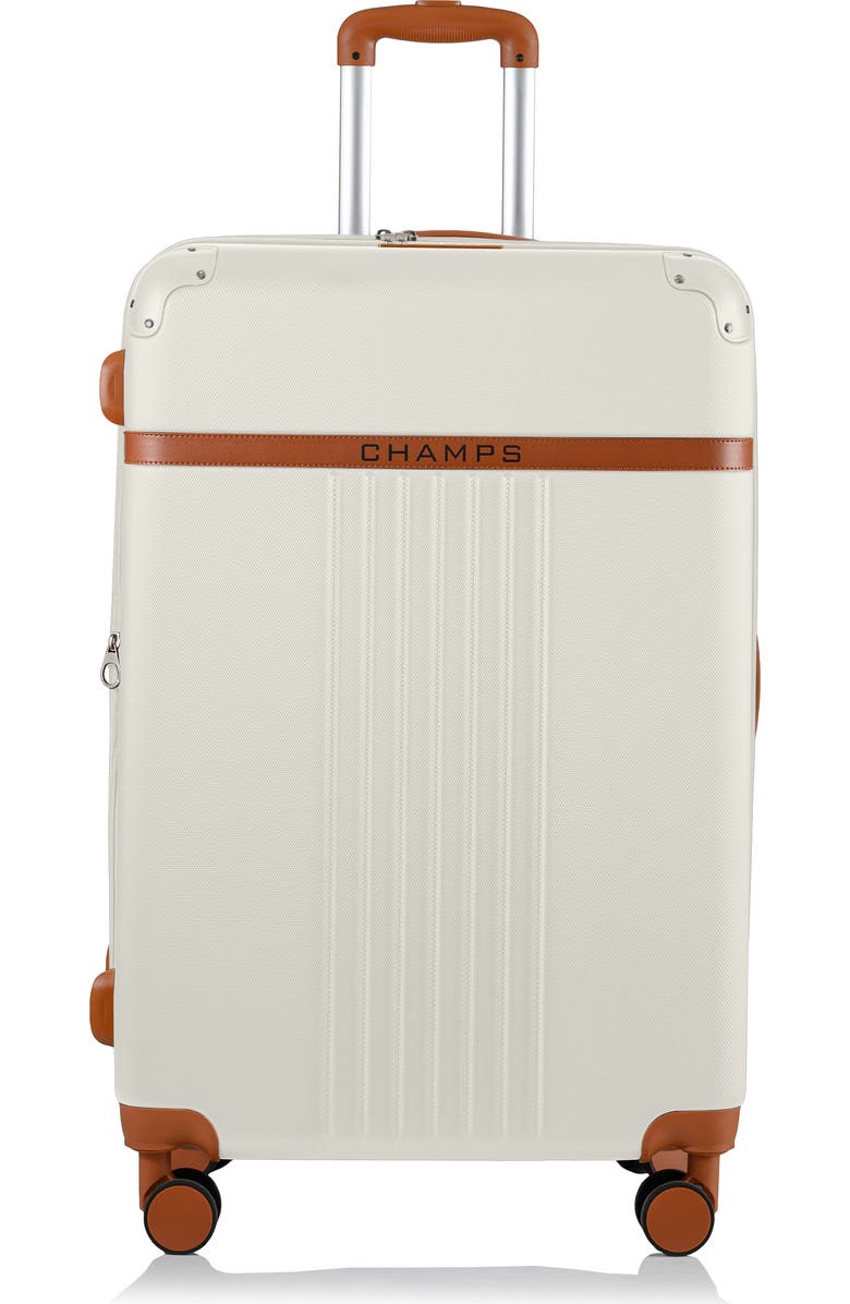 CHAMPS Vintage 2-Piece Luggage Set, Alternate, color, White