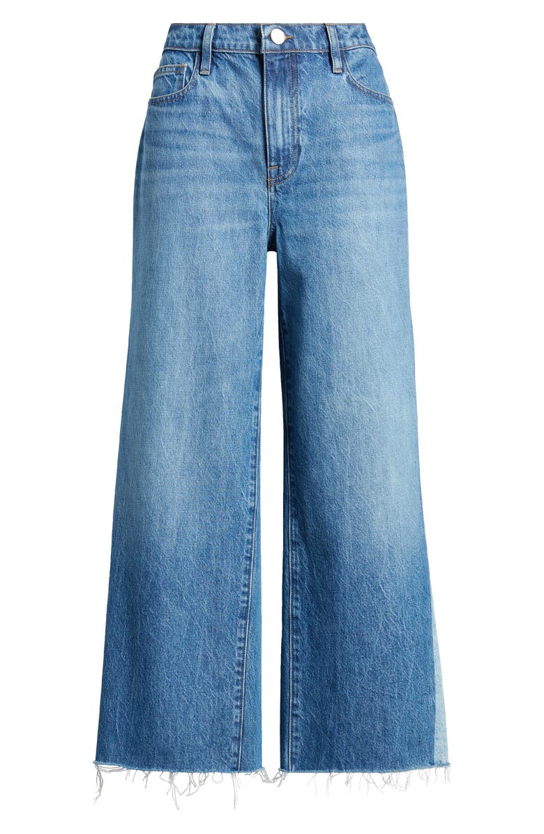 FRAME Le Jane Raw Hem Crop Wide Leg Jeans, Alternate, color, 