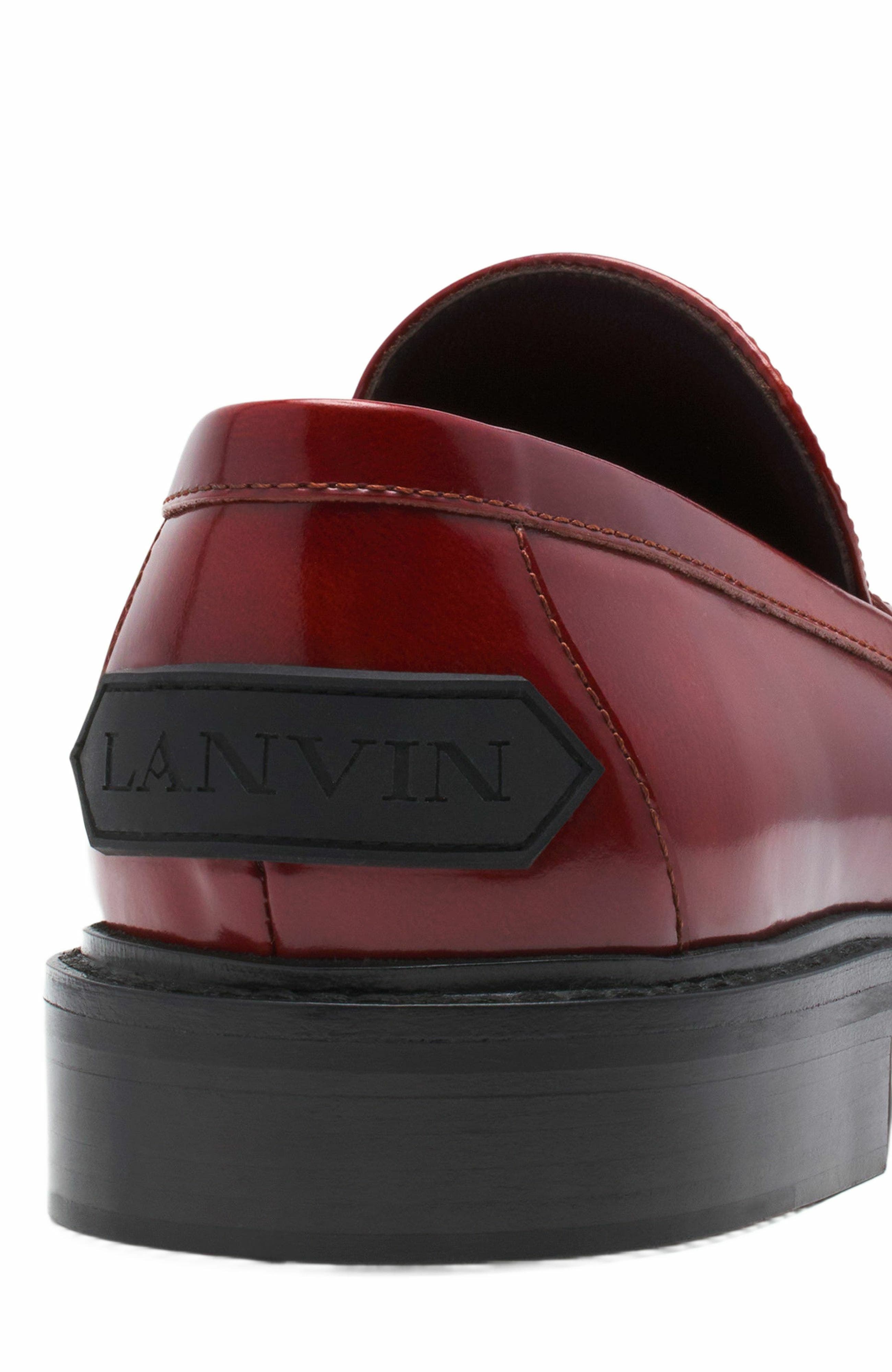 Lanvin Spinto Loafers In Smooth Leather, Alternate, color, 