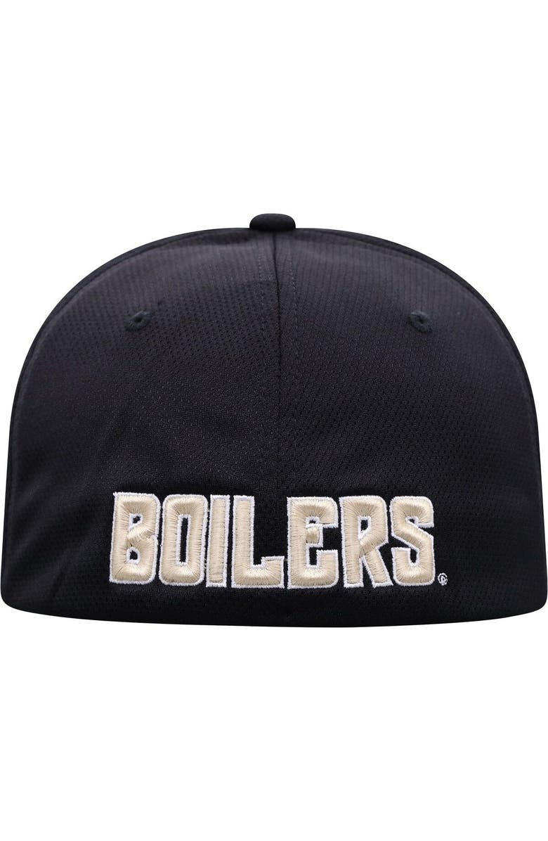 TOP OF THE WORLD Men's Top of the World Black Purdue Boilermakers Reflex Logo Flex Hat, Alternate, color, 