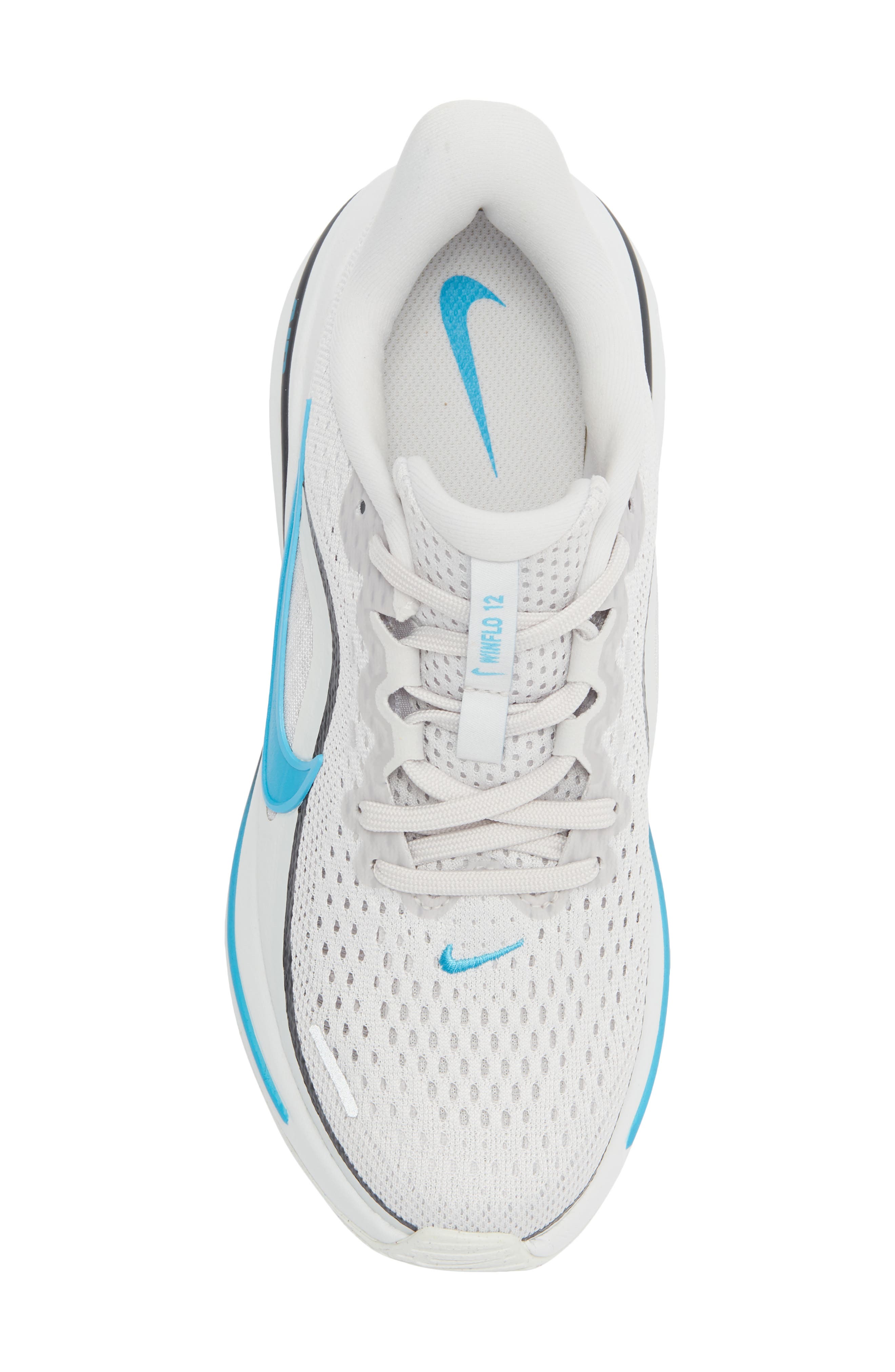 Kids' Winflo 12 Running Shoe, Alternate, color, GREY/ LIGHT BLUE/ OFF WHITE