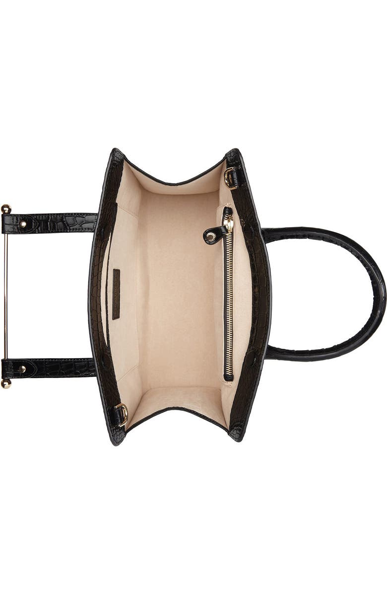 Strathberry Midi Croc Embossed Leather Tote, Alternate, color,