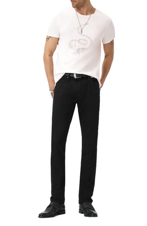 John Varvatos Raw Edge Organic Cotton Graphic T-shirt In Neutral