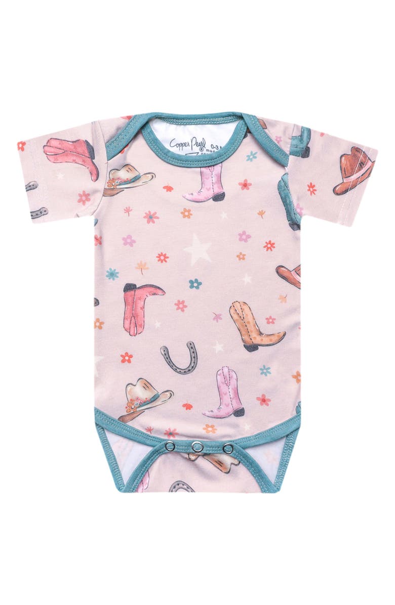 Copper Pearl Cheyenne Short Sleeve Bodysuit, Main, color, Cheyenne