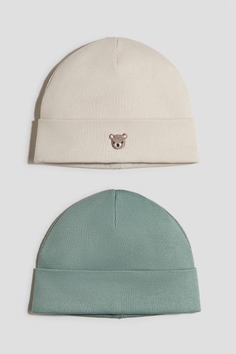 2-pack Cotton Beanies