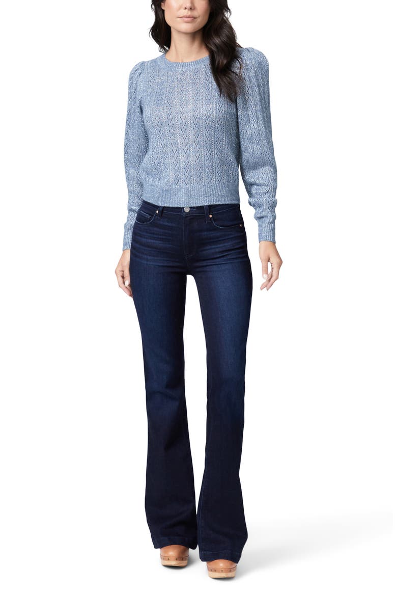 Athena Pointelle Crewneck Sweater, Alternate, color, MNBLUSLVR