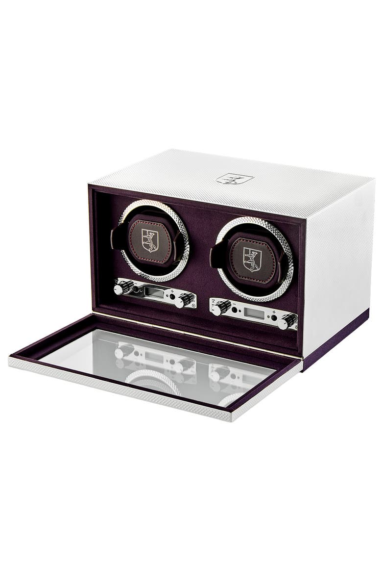 Silver Double Watch Winder, Alternate, color, Silver