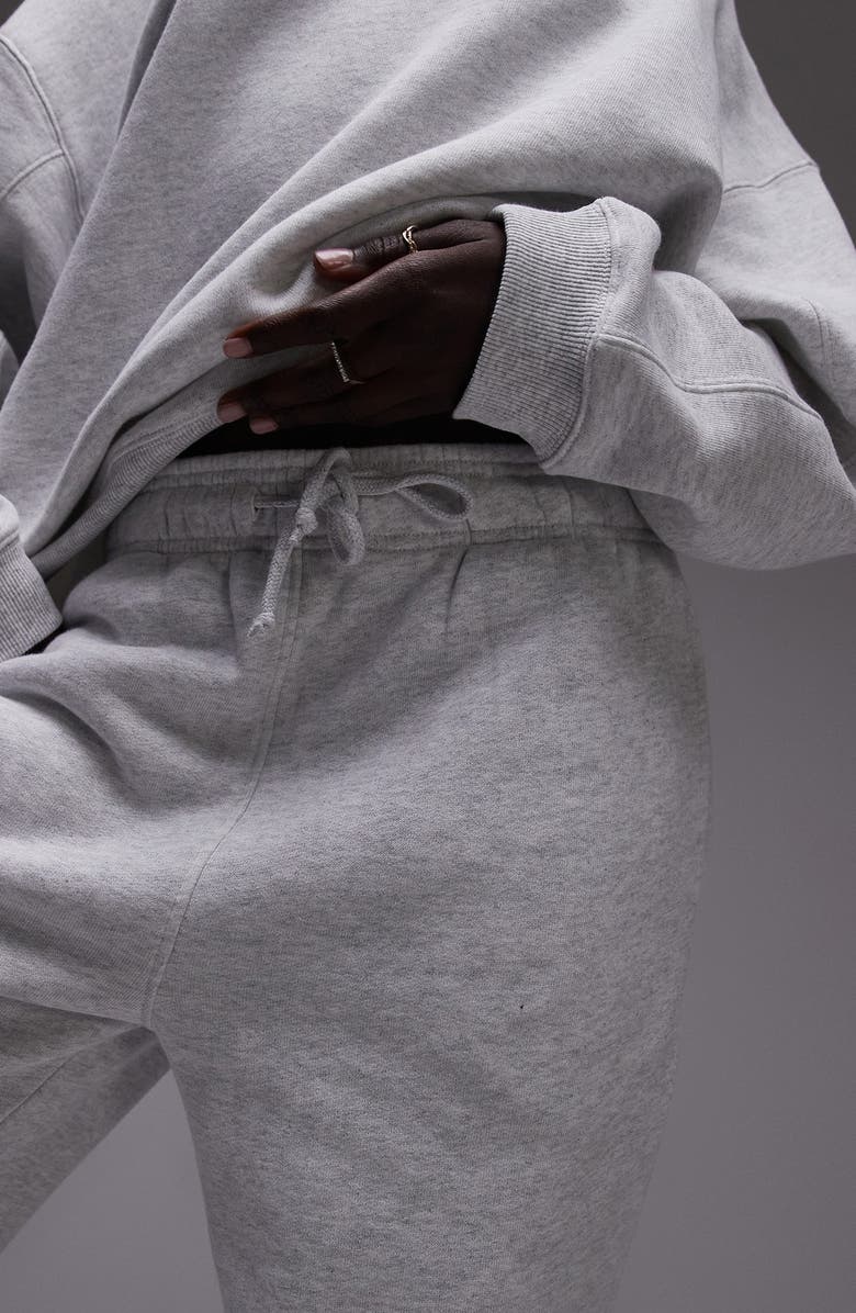 Topshop Cotton Blend Joggers, Alternate, color, Grey