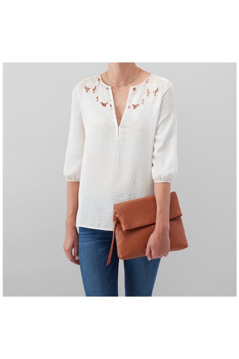 Draft Leather Crossbody Bag, Alternate, color, CASHEW