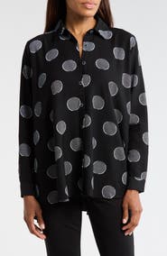 PATRIZIA LUCA Dot Button Down Shirt