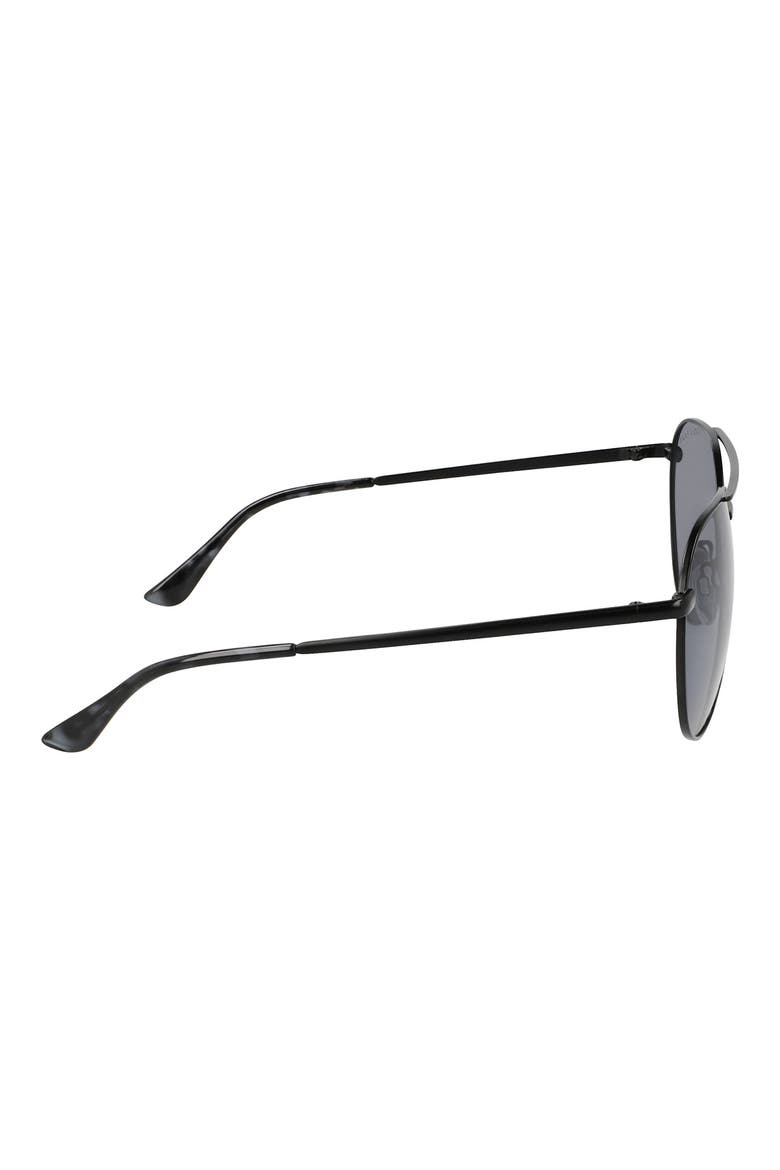61mm Aviator Sunglasses, Alternate, color, BLACK