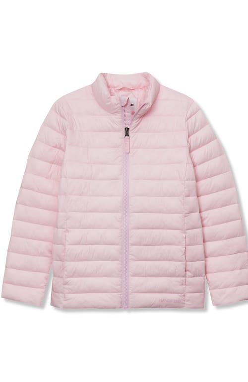 Lands' End Kids Insulated Down Alternative Thermoplume Jacket In Pink