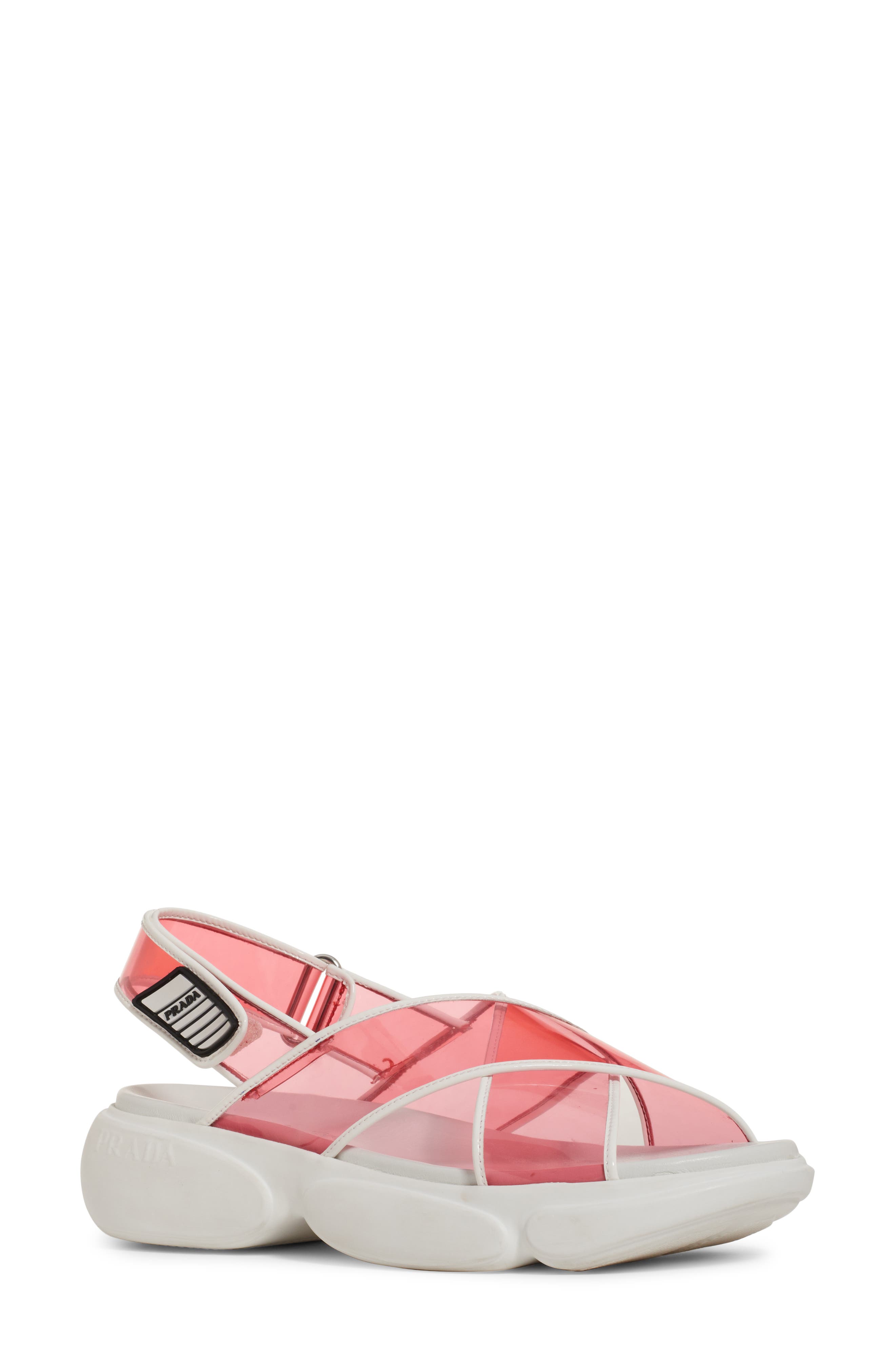 Transparent Strap Sport Sandal, Main, color, PETALO PINK