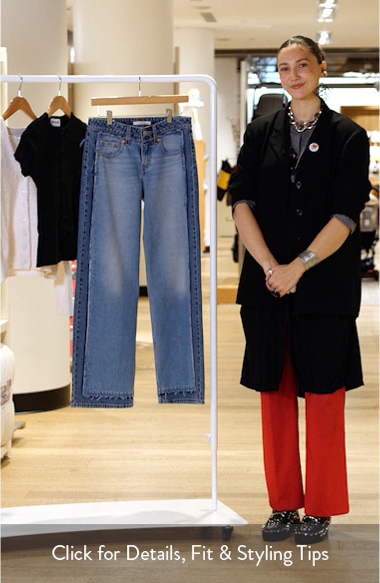 Deconstructed Low Loose Jeans, sales video thumbnail