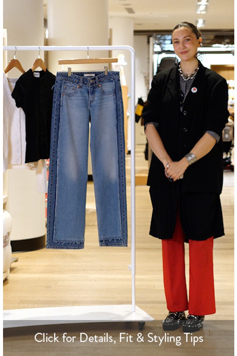 Deconstructed Low Loose Jeans video