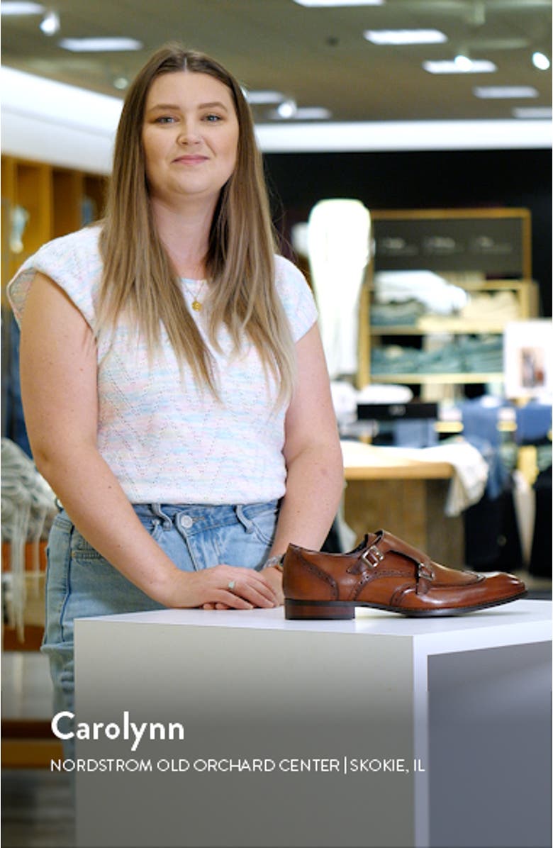 Karson Wingtip Double Monk Strap Shoe, sales video thumbnail