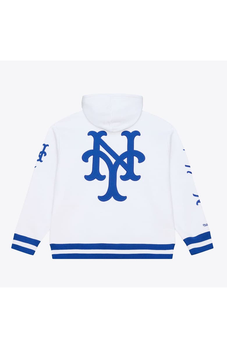Mitchell & Ness Men's Mitchell & Ness White New York Mets Cooperstown Collection Fleece Hoodie, Alternate, color, White