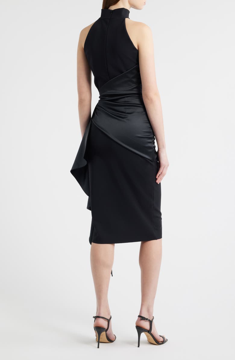 Chiara Boni La Petite Robe Gudairi Sleeveless Midi Dress, Alternate, color, Black