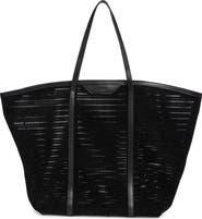 BCBG Flared Perforated Faux Leather Tote