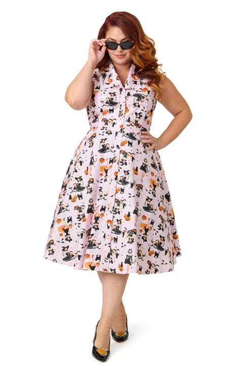 Plus Size 1950s Shirt Dress