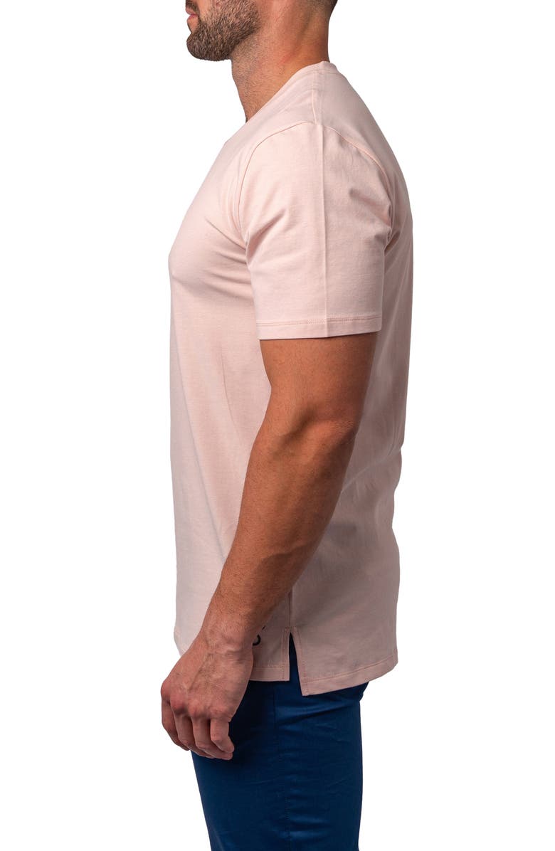 Maceoo Vivaldi Cotton V-Neck T-Shirt, Alternate, color, Pink