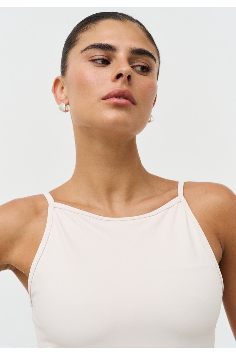 Softsculpt High Neck Top, Alternate, color, Marshmallow