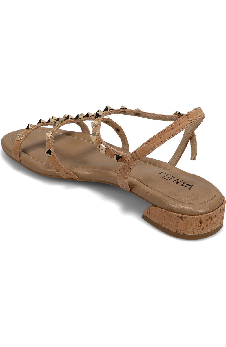 VANELi Becky Studded Sandal, Alternate, color, Natural