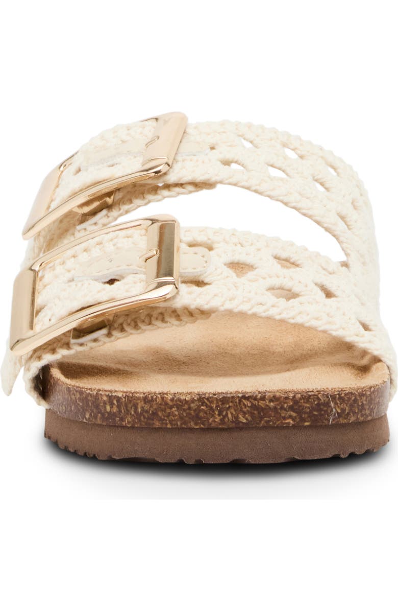 Madden Girl <p>Bodie Crochet Slide Sandal (Women) </p>, Alternate, color, Light Natural