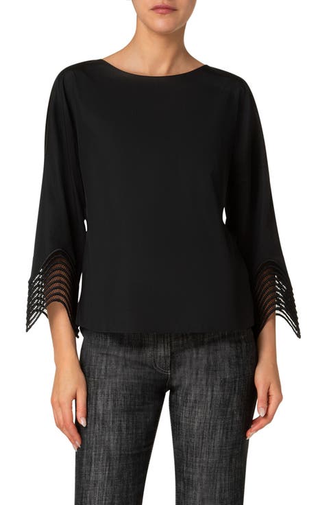 Serene Shimmer Boat Neck Top