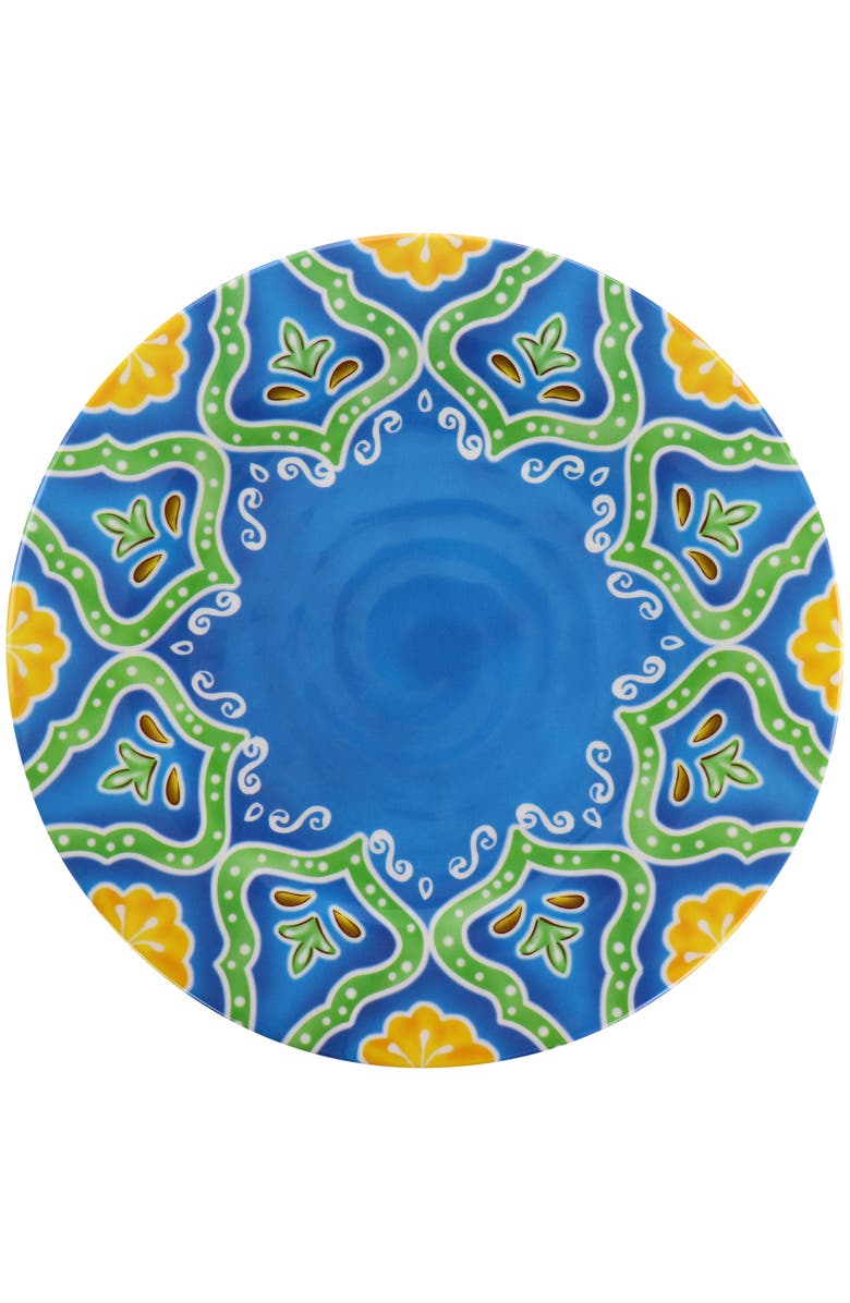 Elama Stapanya 12 Piece Melamine Dinnerware Set, Alternate, color, White