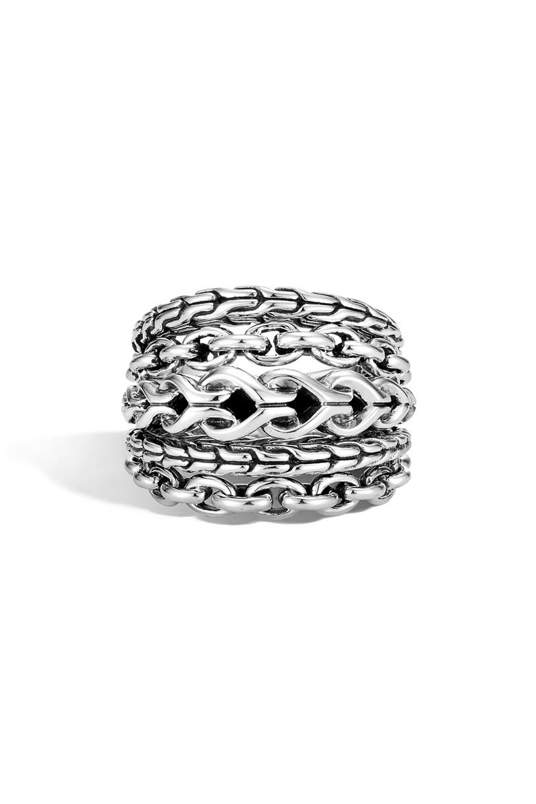 Asli Classic Chain Link Ring, Alternate, color, SILVER