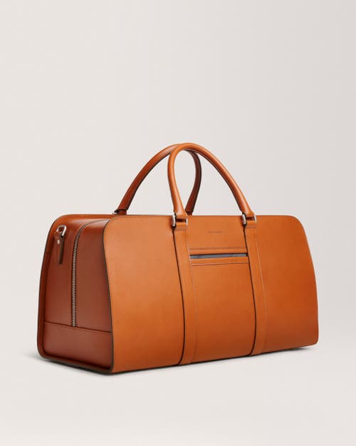 Carl Friedrik Cognac Palissy Leather Duffle Bag In Cognac