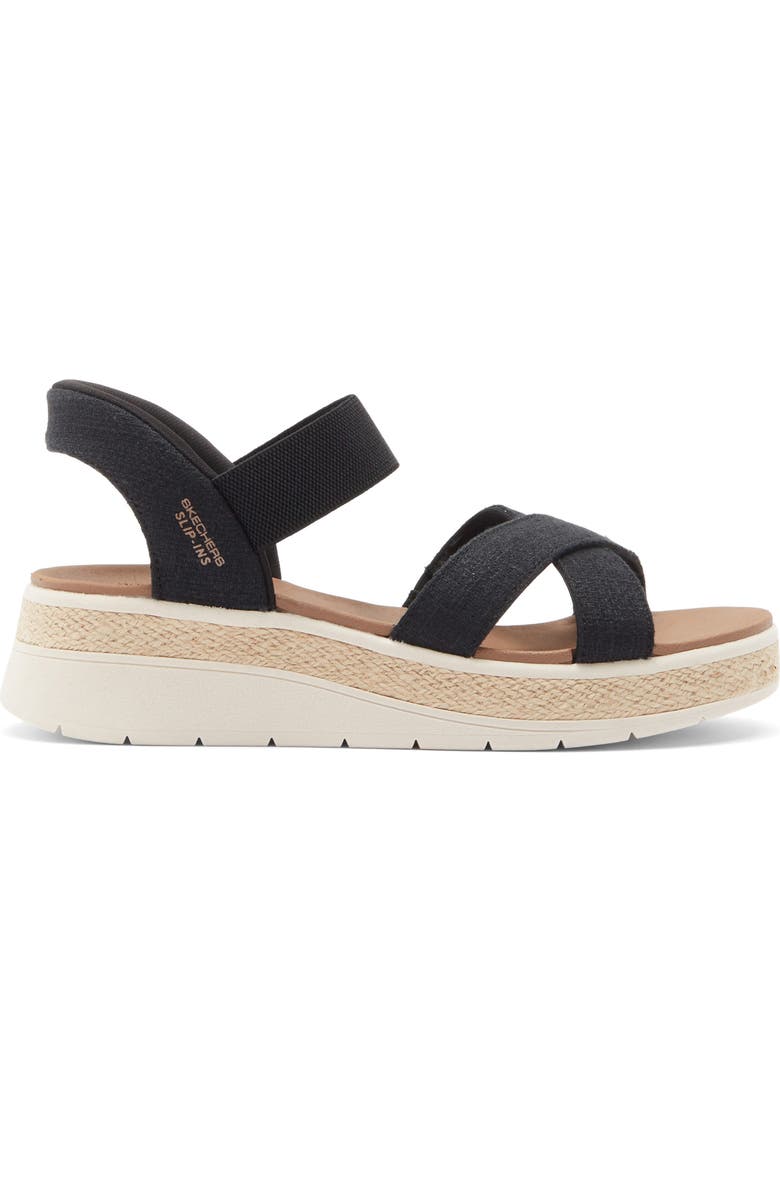 SKECHERS Slip-ins<sup>®</sup> BOBS<sup>®</sup> Slip-On Sandal, Alternate, color, Black