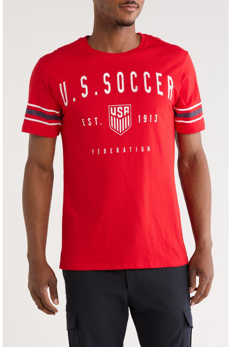 U.S Soccer 1913 Graphic T-Shirt, Main, color, RED