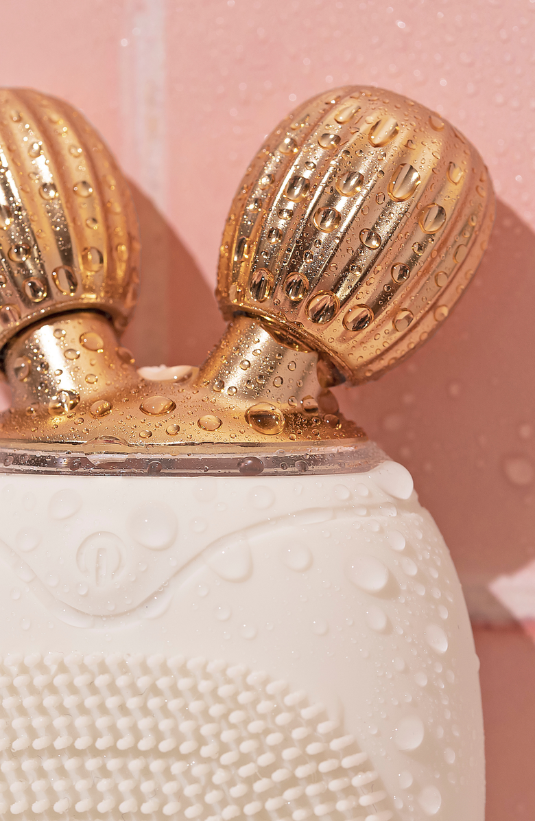 LUCE BEAUTY Dual-Sided Cleansing Face Brush, Massager & Roller - Travel-Friendly, Alternate, color, Ivory